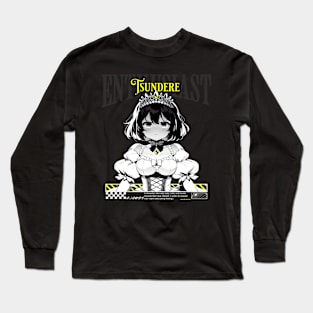 Tsundere Enthusiast - Aesthetic streetwear hard love girl Long Sleeve T-Shirt